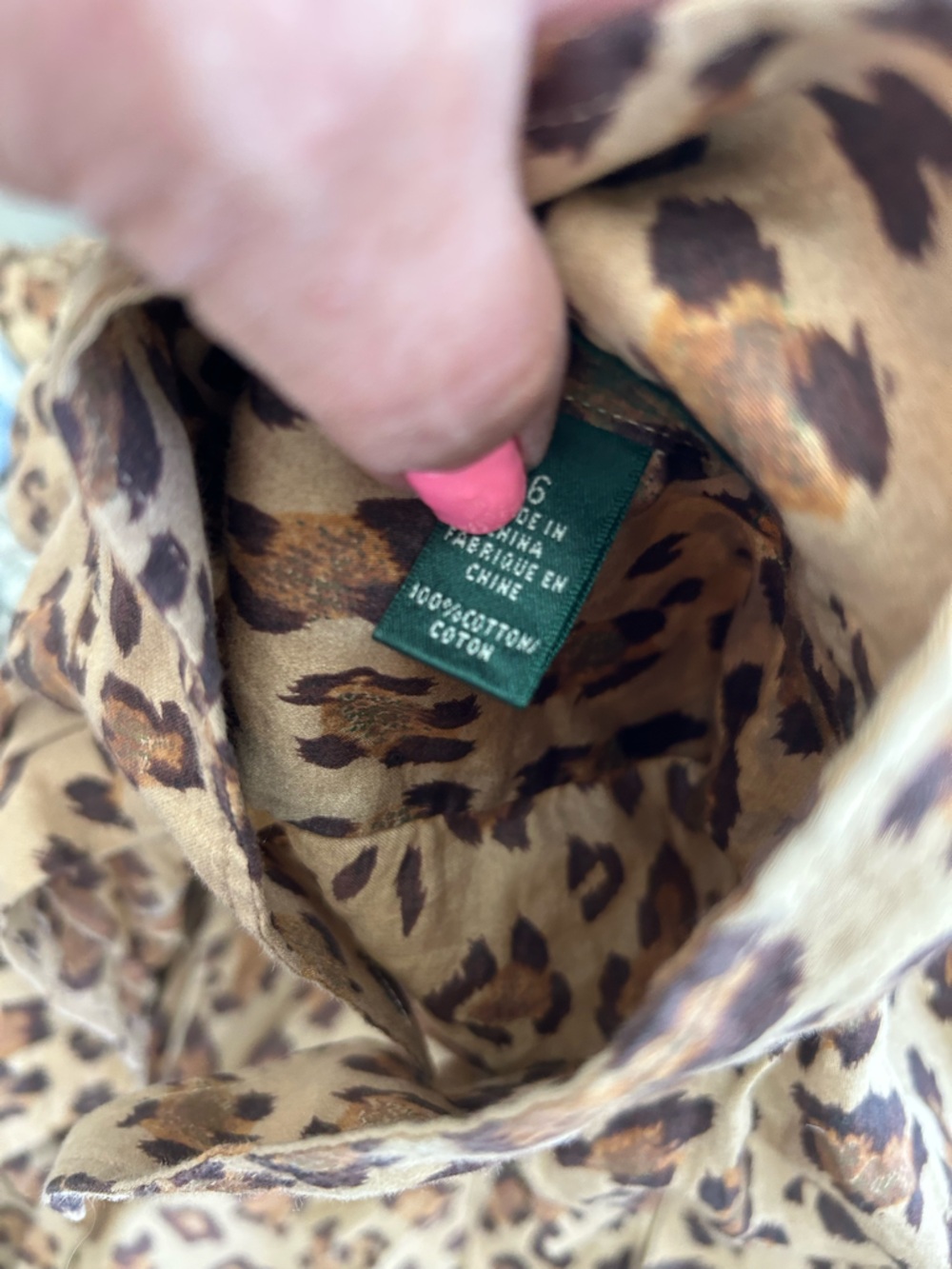 Ralph Lauren Leopard-Print Midi Shirt Dress - Brown/Tan - Picture 13 of 13